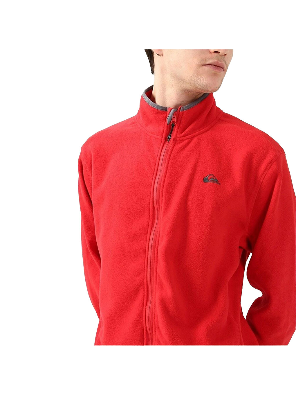 Mission Fz Erkek Kırmızı Polar Fermuarlı Sweatshirt-3