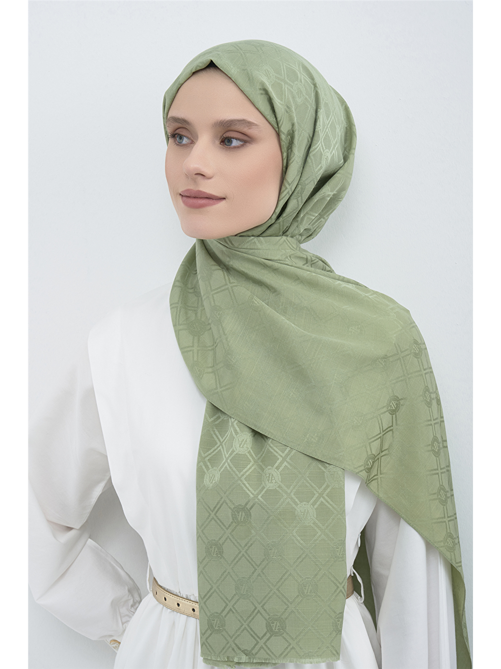 Yeşil Elegance P3000 Şal 48-2