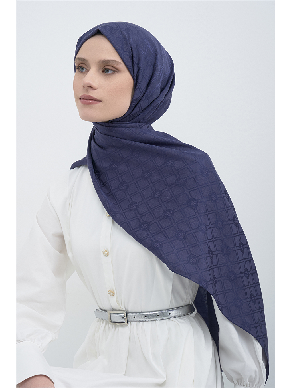 Lacivert Elegance P3000 Şal 02-1