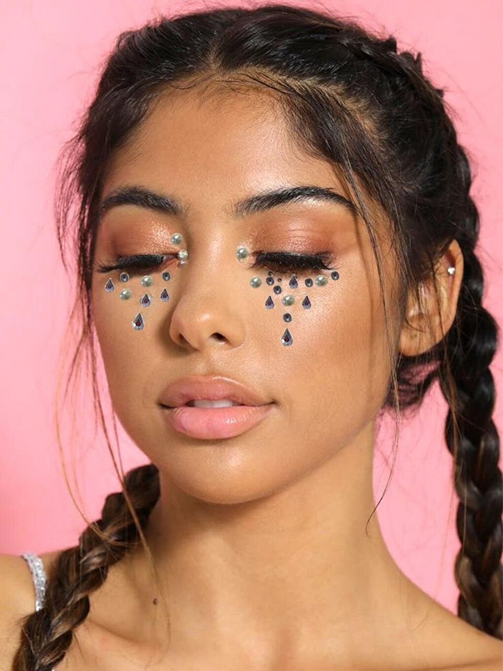 Gri Kristal Yüz Taşı Vücut Süsleme Taşı Tırnak Süsleme Makyaj Taşı