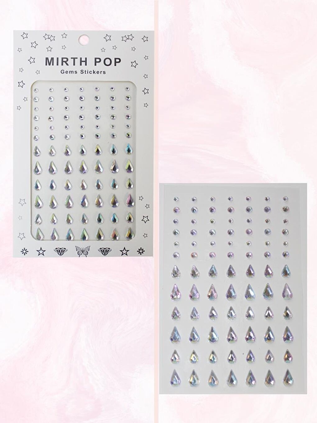 Gri Kristal Yüz Taşı Vücut Süsleme Taşı Tırnak Süsleme Makyaj Taşı-1