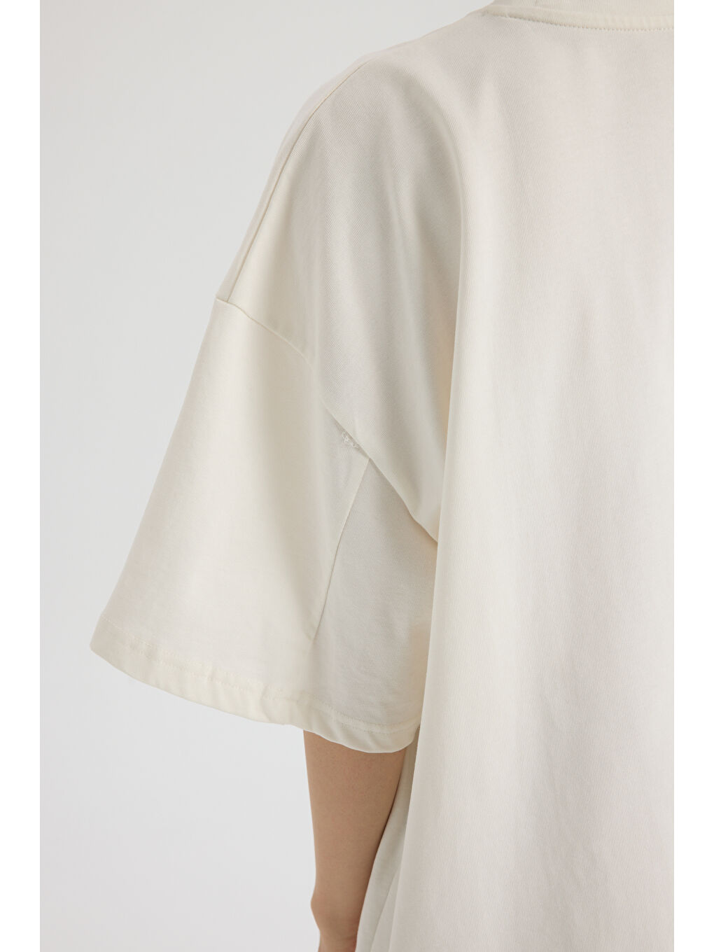 Two Of Hearts Oversize Beyaz T-Shirt-7