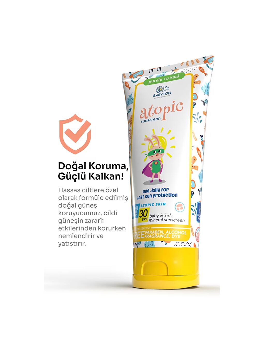 Atopik Ciltler İçin Güneş Koruyucu Krem 100ml-3