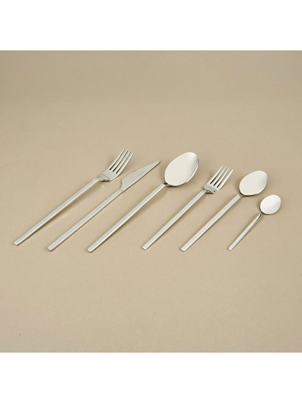 Gri Diamond 72 Parça Çatal Kaşık Bıçak Seti - Inox-3