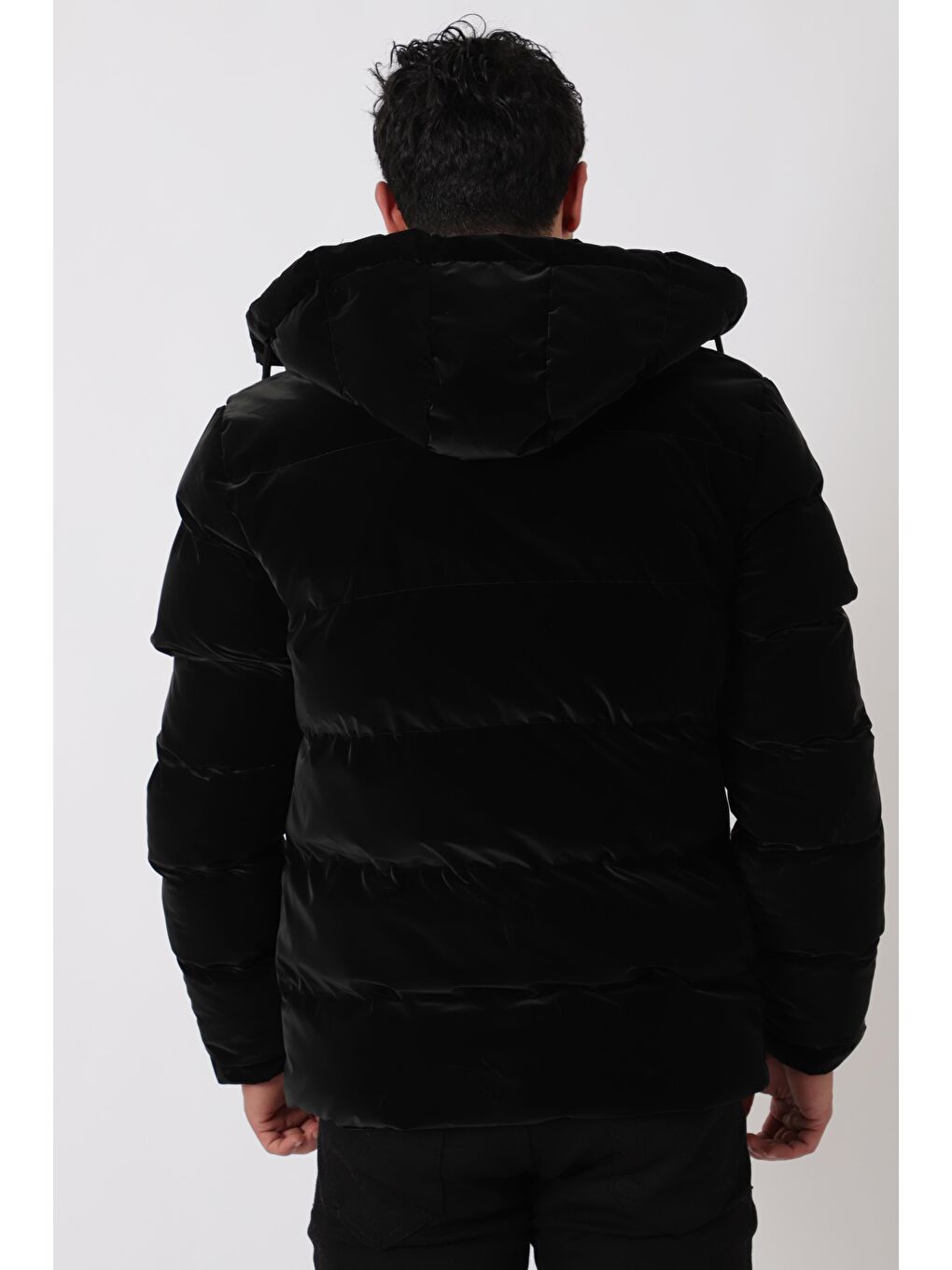 Siyah Cep Fermuarlı Armalı Nova Kışlık Şişme Mont PLDP 2959-NM_50451-5