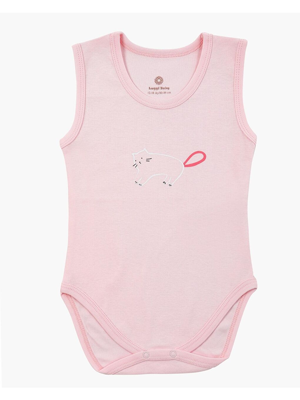 Lila Bisiklet Yaka Kız Bebek Askılı Çıtçıtlı Body 3'lü-3