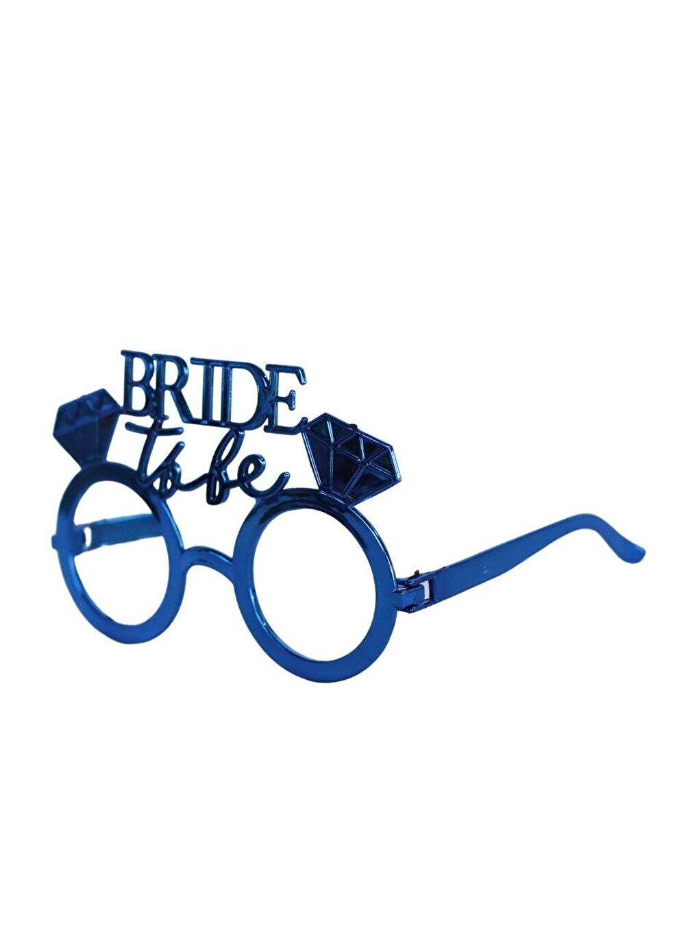 Bride to be Bekarlığa Veda Partisi Gözlüğü Tek Taşlı Bride Gözlük Mavi-2