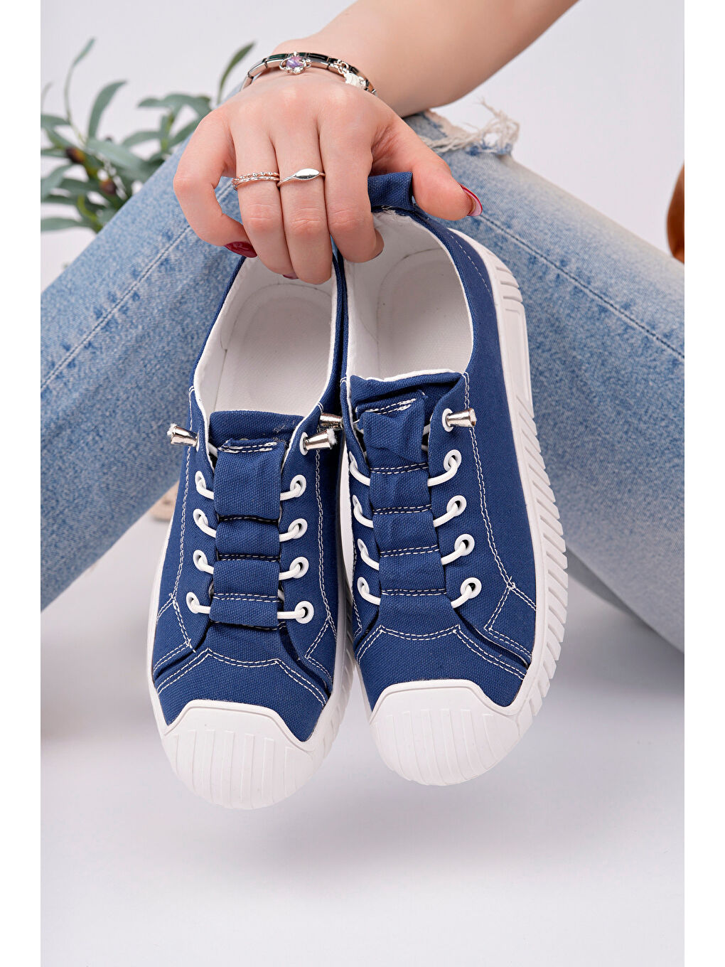 Mavi Kadın Sneaker Günlük Ayakkabı-3