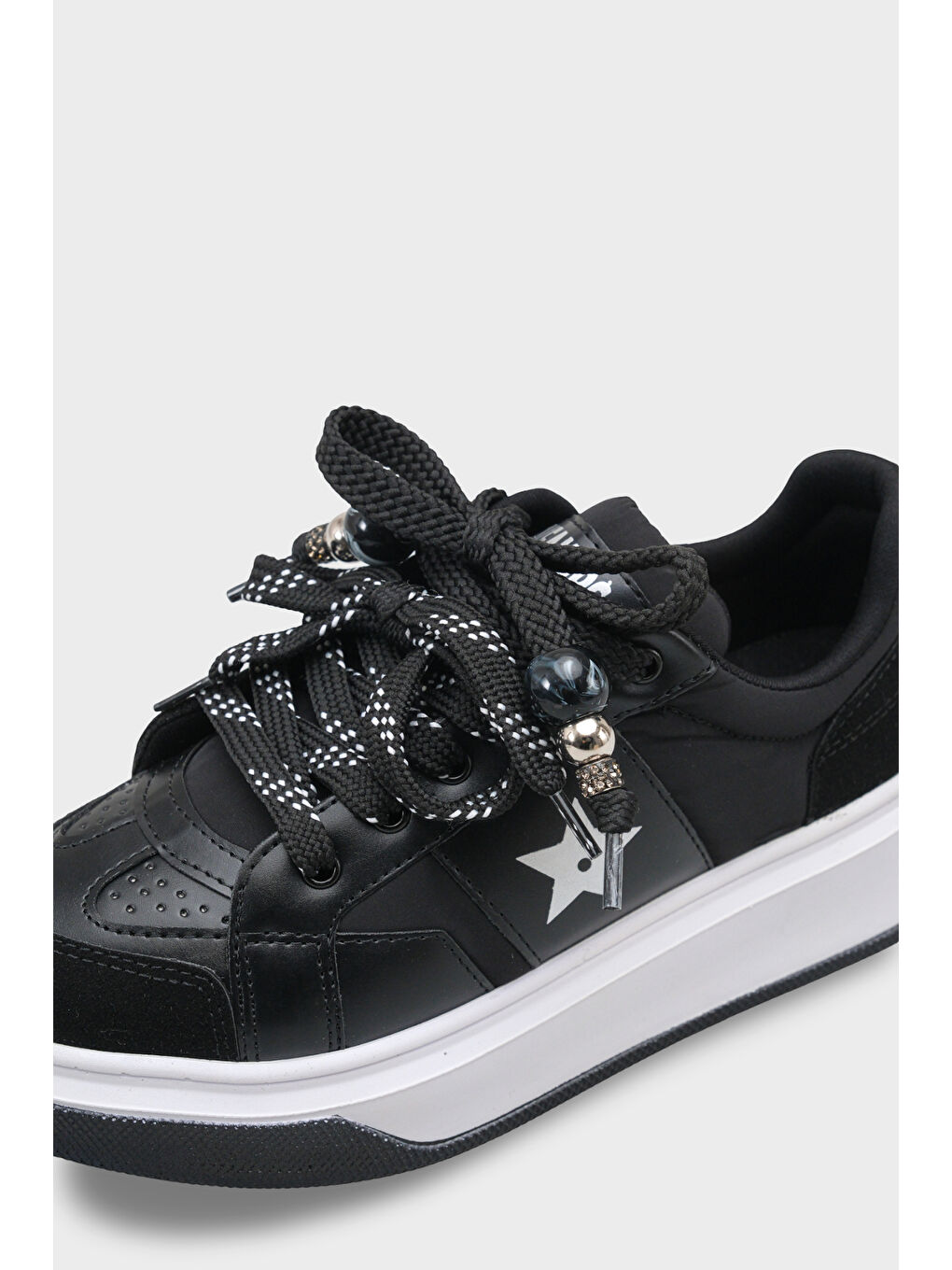 Siyah Kadın Sneaker Spor Ayakkabı-2