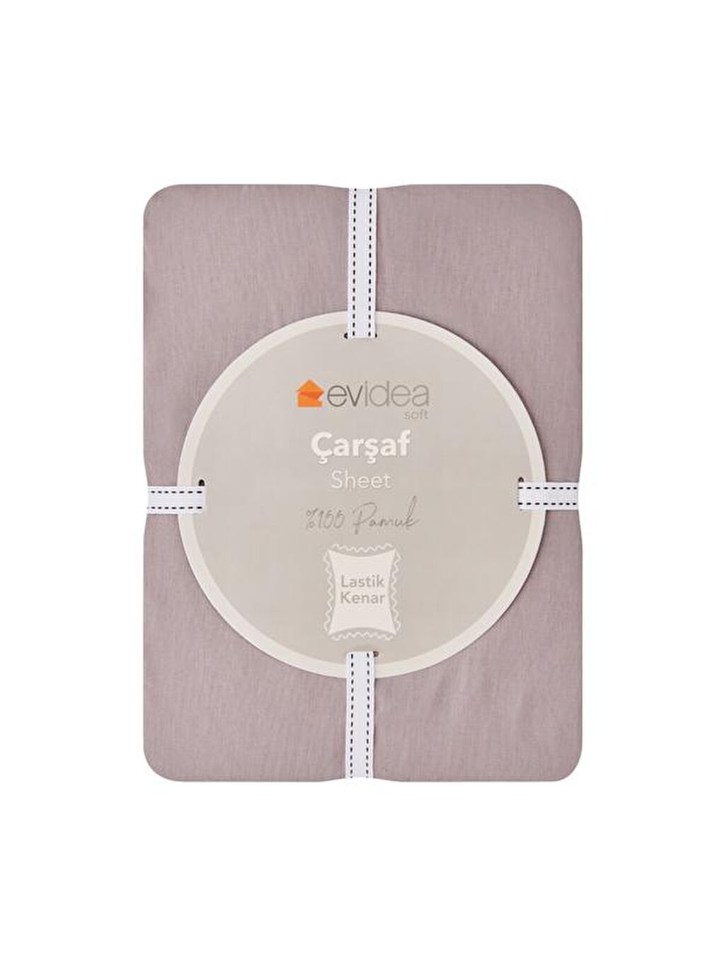 Soft King Size Lastikli Çarşaf - Açık Gri - 180x200 cm-2