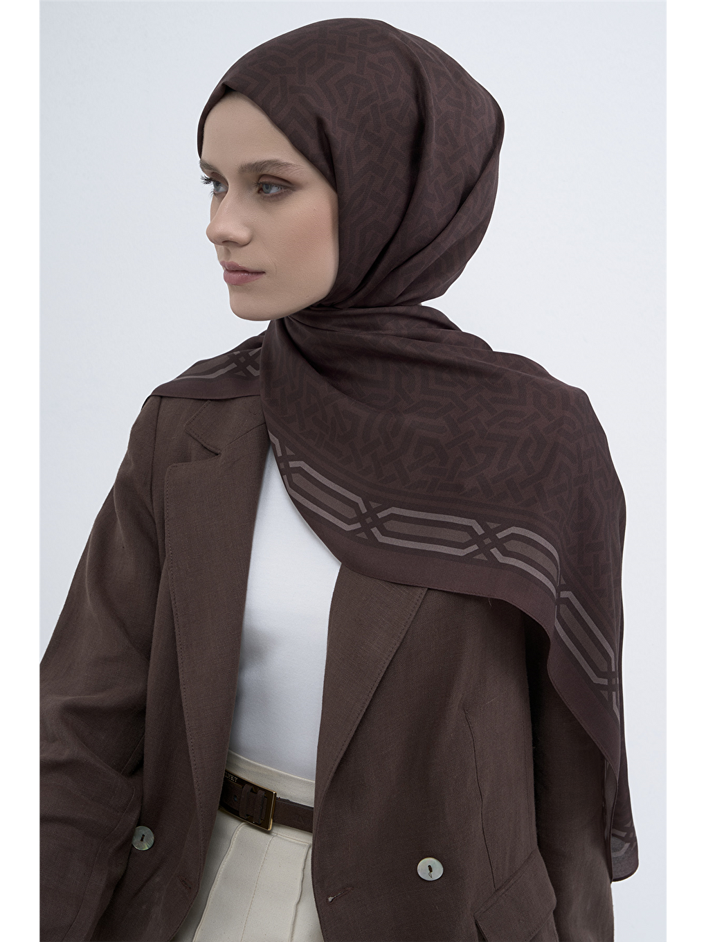 Kahverengi Pure Şal 3112 18-2