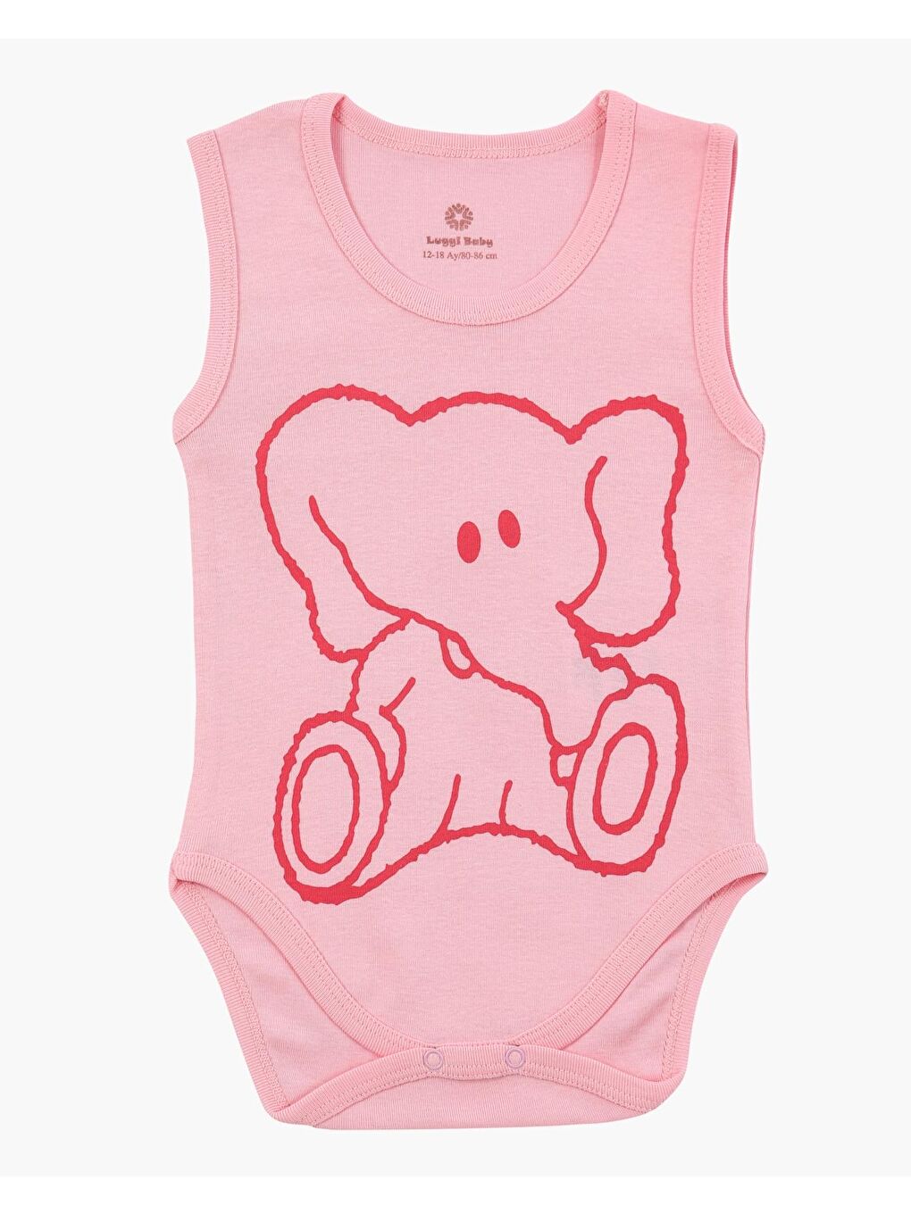 Pembe Bisiklet Yaka Kız Bebek Askılı Çıtçıtlı Body 3'lü-3