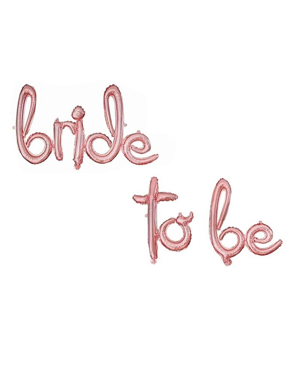 Pembe Bride To Be Folyo Balon El Yazılı Bekarlığa Veda Partisi Balonu Rose Gold-1