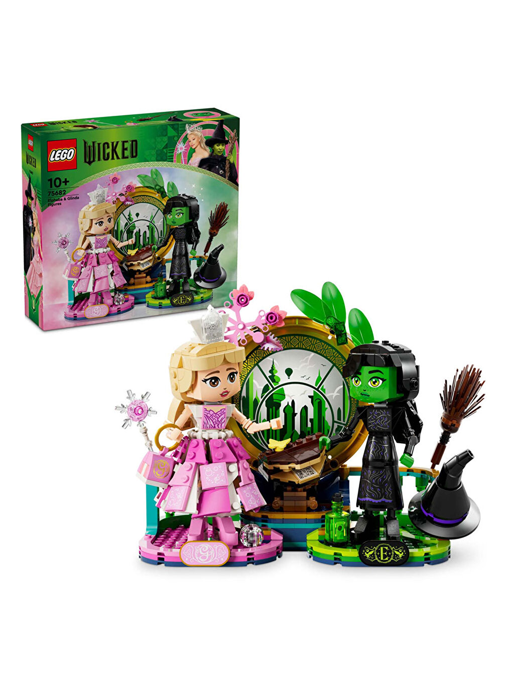 Lego Wicked Elphaba ve Glinda Figürleri Fantastik Oyuncak Yapım Seti 75682