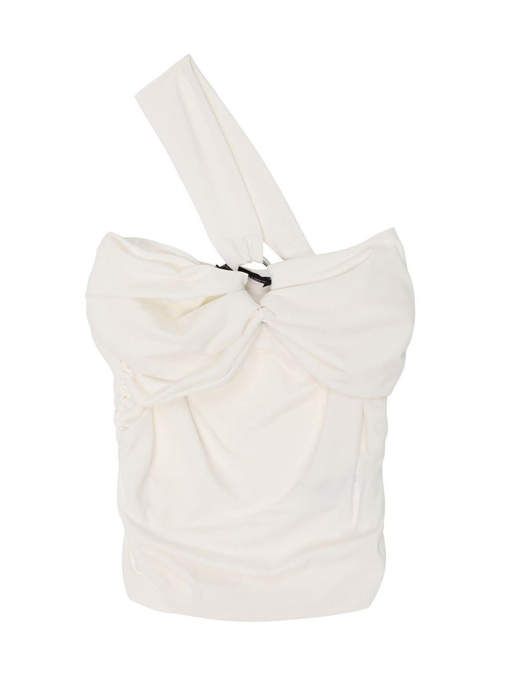 Toka Aksesuarlı Straplez Bluz Ekru-1