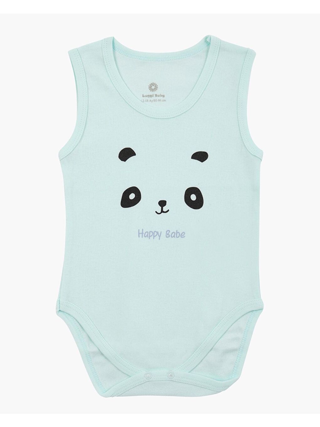 Mavi Bisiklet Yaka Erkek Bebek Atlet Çıtçıtlı Body 3'lü-2