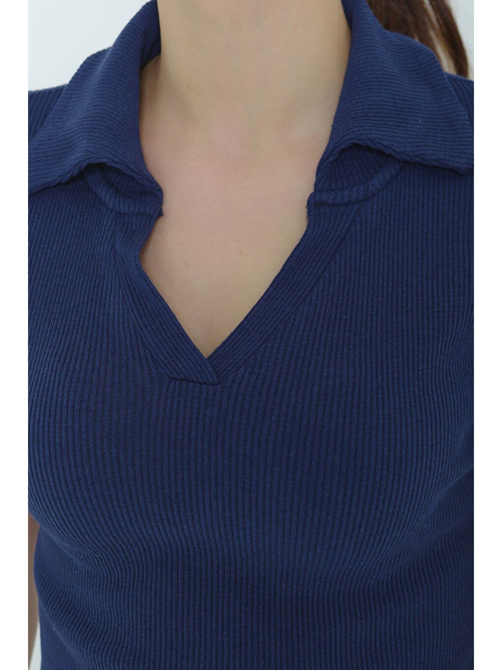 Polo Yaka Kısa Kollu Bady Lacivert - 27143-5