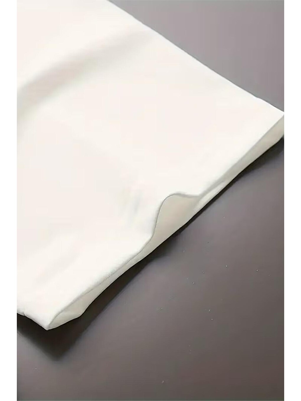 Beyaz Life Design Minimalist İllüstrasyon Baskılı Unisex Oversize Tişört-1