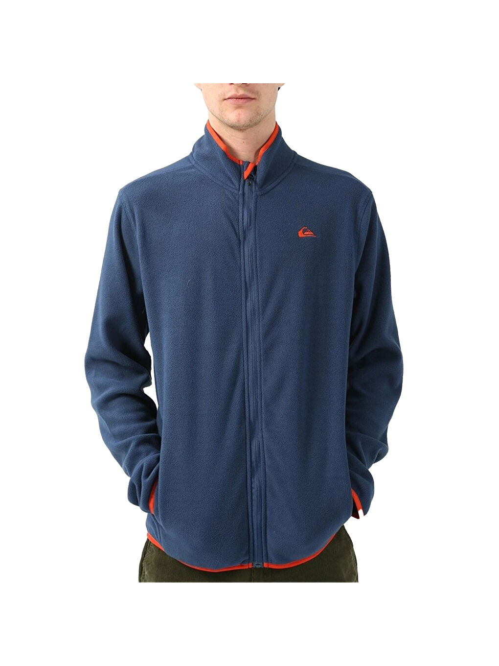 Lacivert Mission Fz Erkek Mavi Polar Fermuarlı Sweatshirt