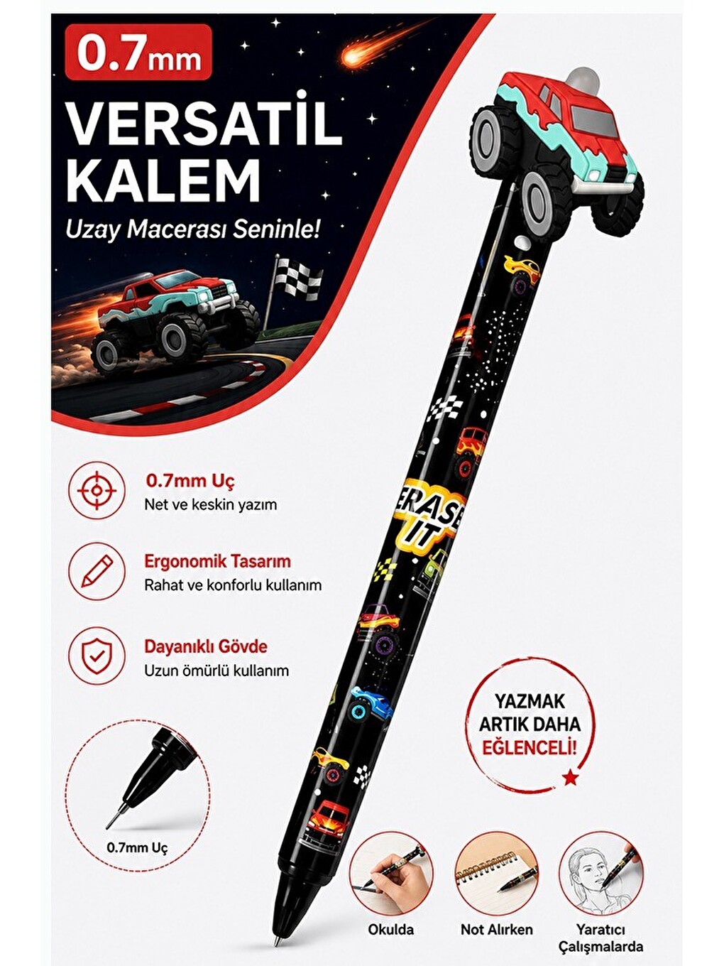 Uçlu Kalem 0.7 Mm Erkek Modeli 1 Adet Fixpoint 4765 0.7mm Uçlu Versatil Mekanik Uçlu Kurşun Kalem He