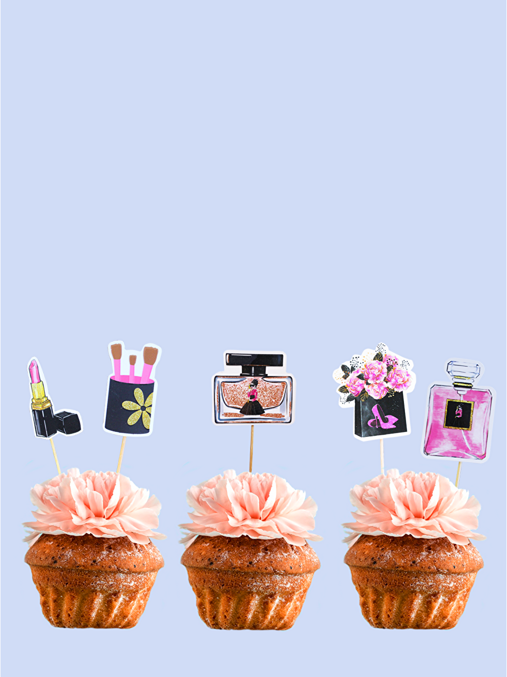 Fuşya Bride To Be Kürdan Süslü Cupcake Kürdanı Pasta Süsü 10'lu-1