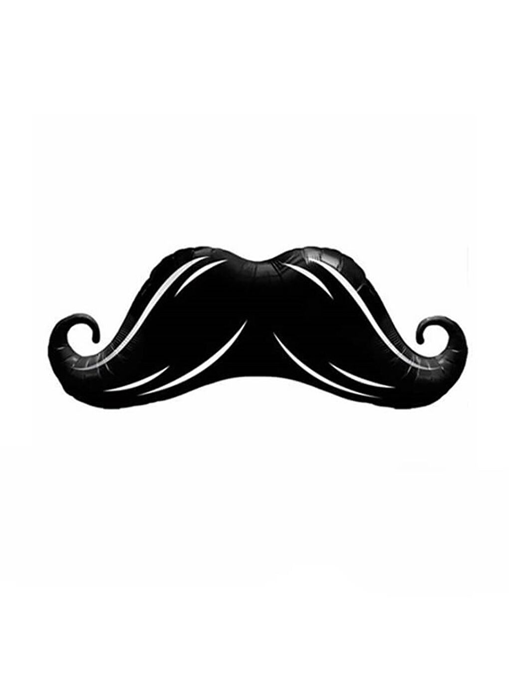 Siyah Bıyık Figürlü Folyo Balon Bekarlığa Veda Parti Dekoru 100 Cm-1