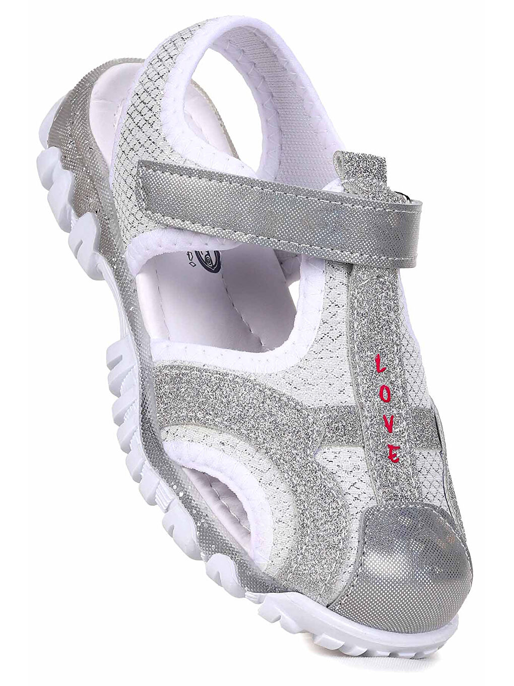 Beyaz Marsa Cırtlı Kız Çocuk Sandalet