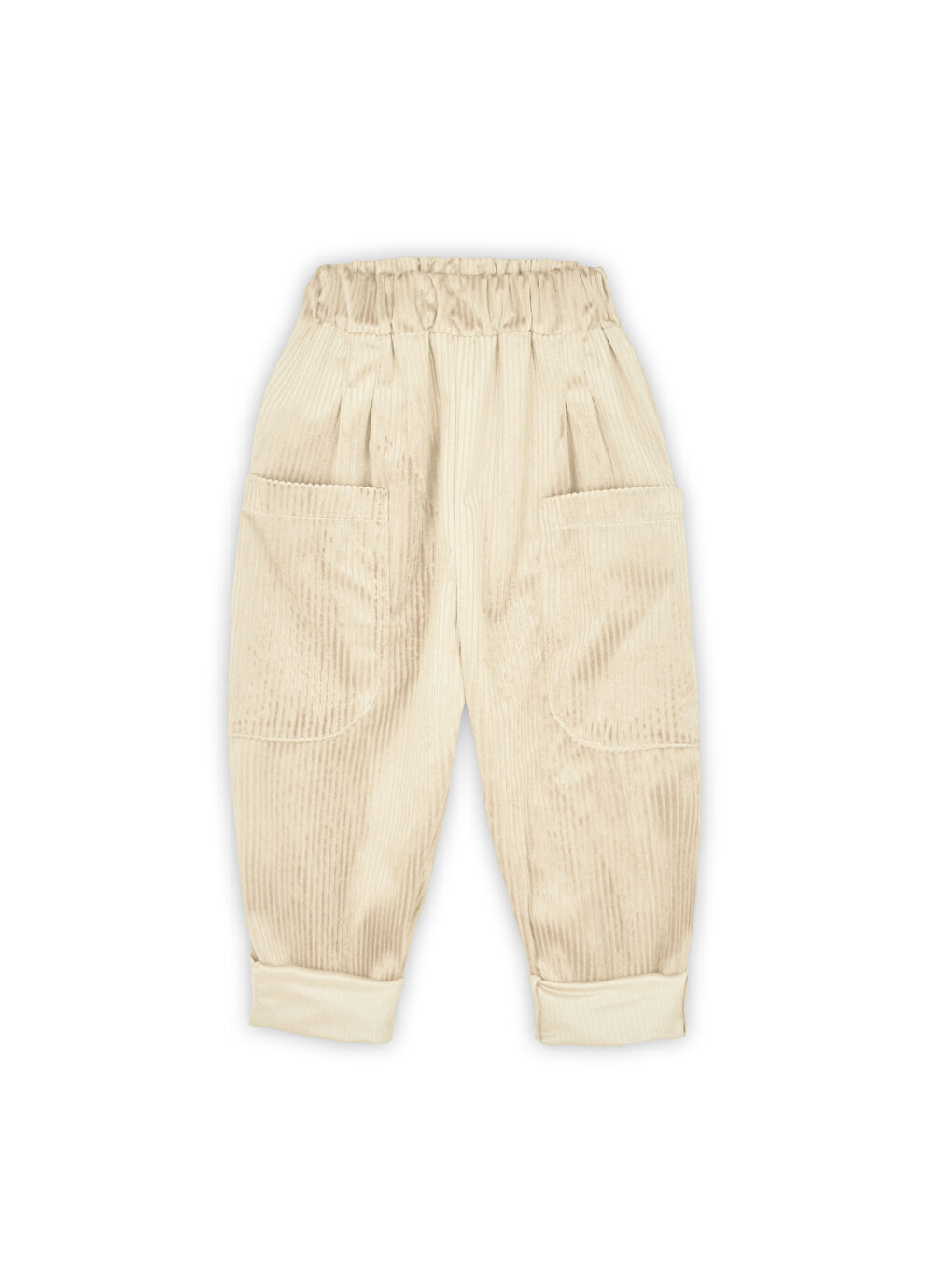 Haki 2'li Paket Yumuşak Kadife Boyfriend Pantolon ( Bordo&Krem )-5