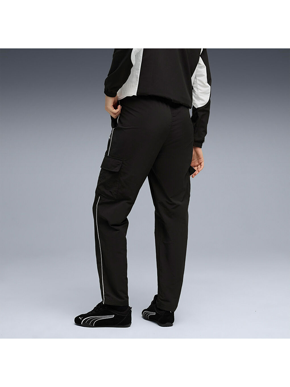 Short Woven Kadın Siyah Pantolon-1