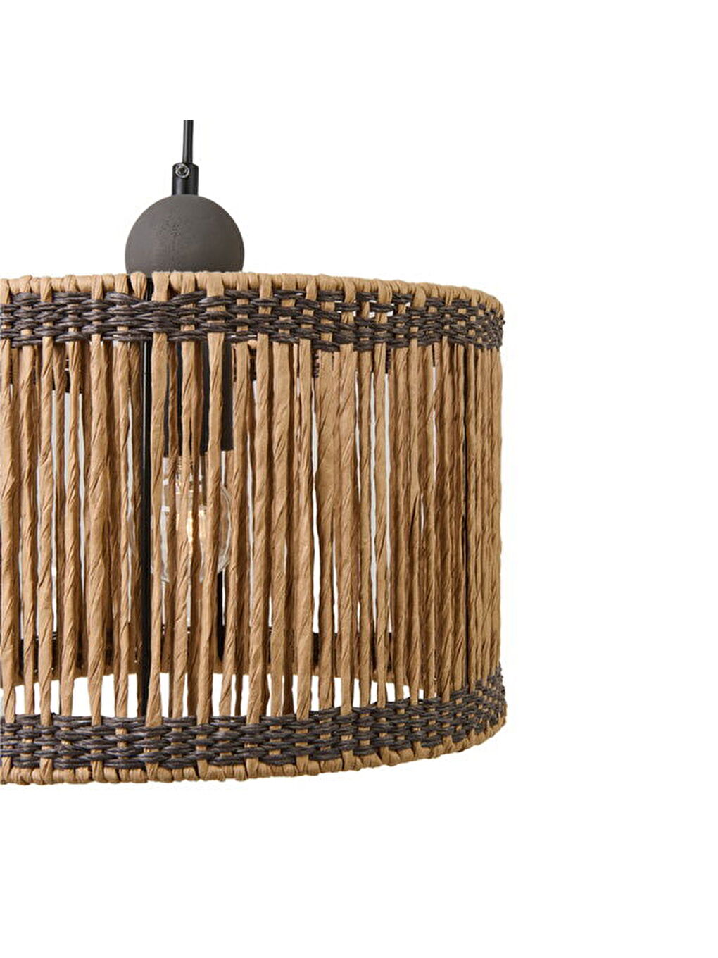 Brise Handmade Avize - Kahverengi / Antrasit - 20x30x30 cm-3