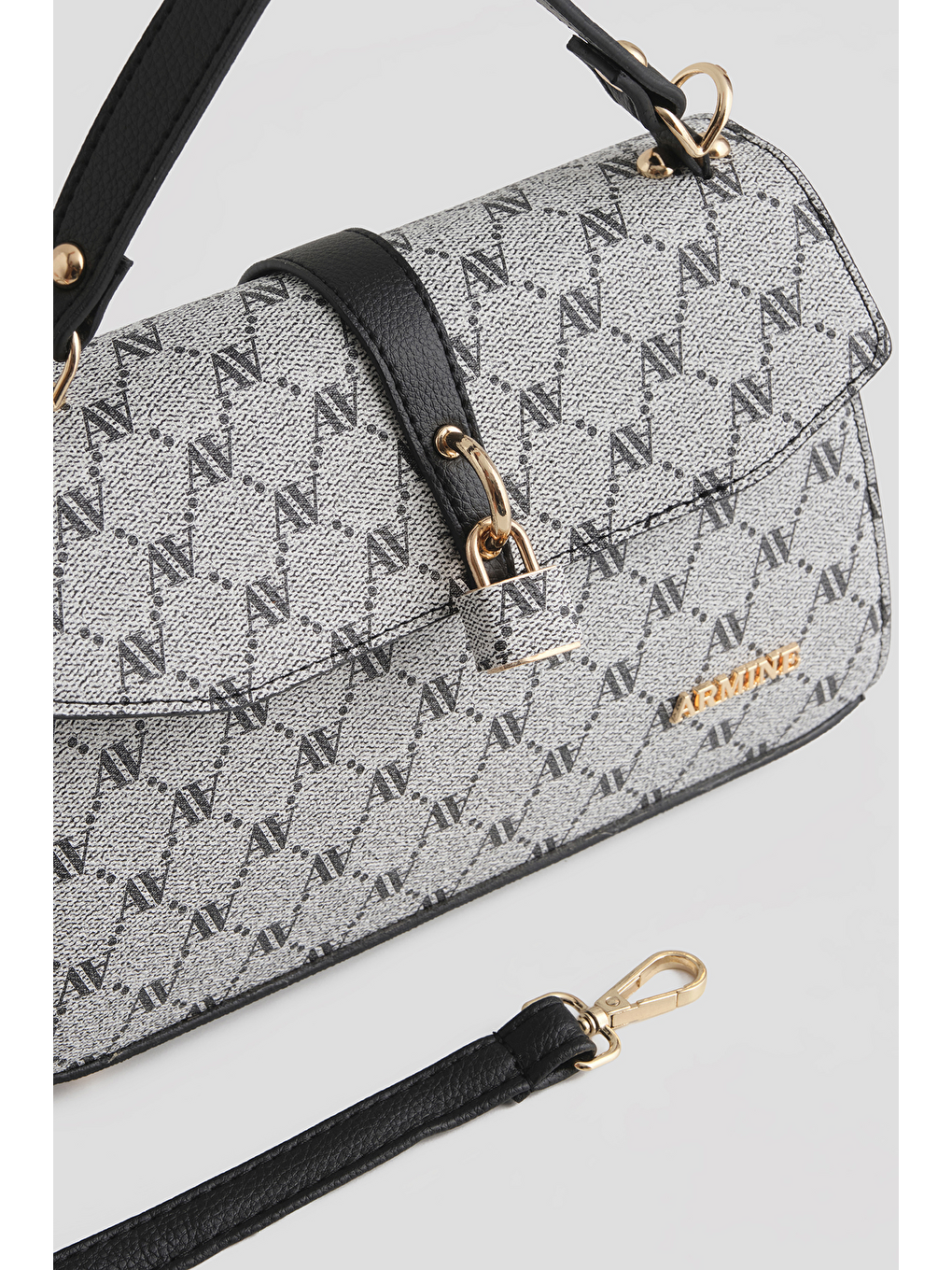 Noktalı Çanta Gri-1