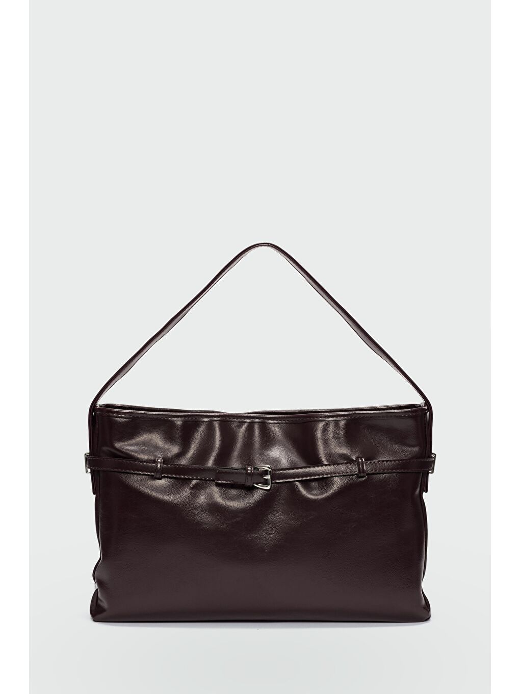 Giulio Kemer Detaylı Omuz Çantası Mürdüm