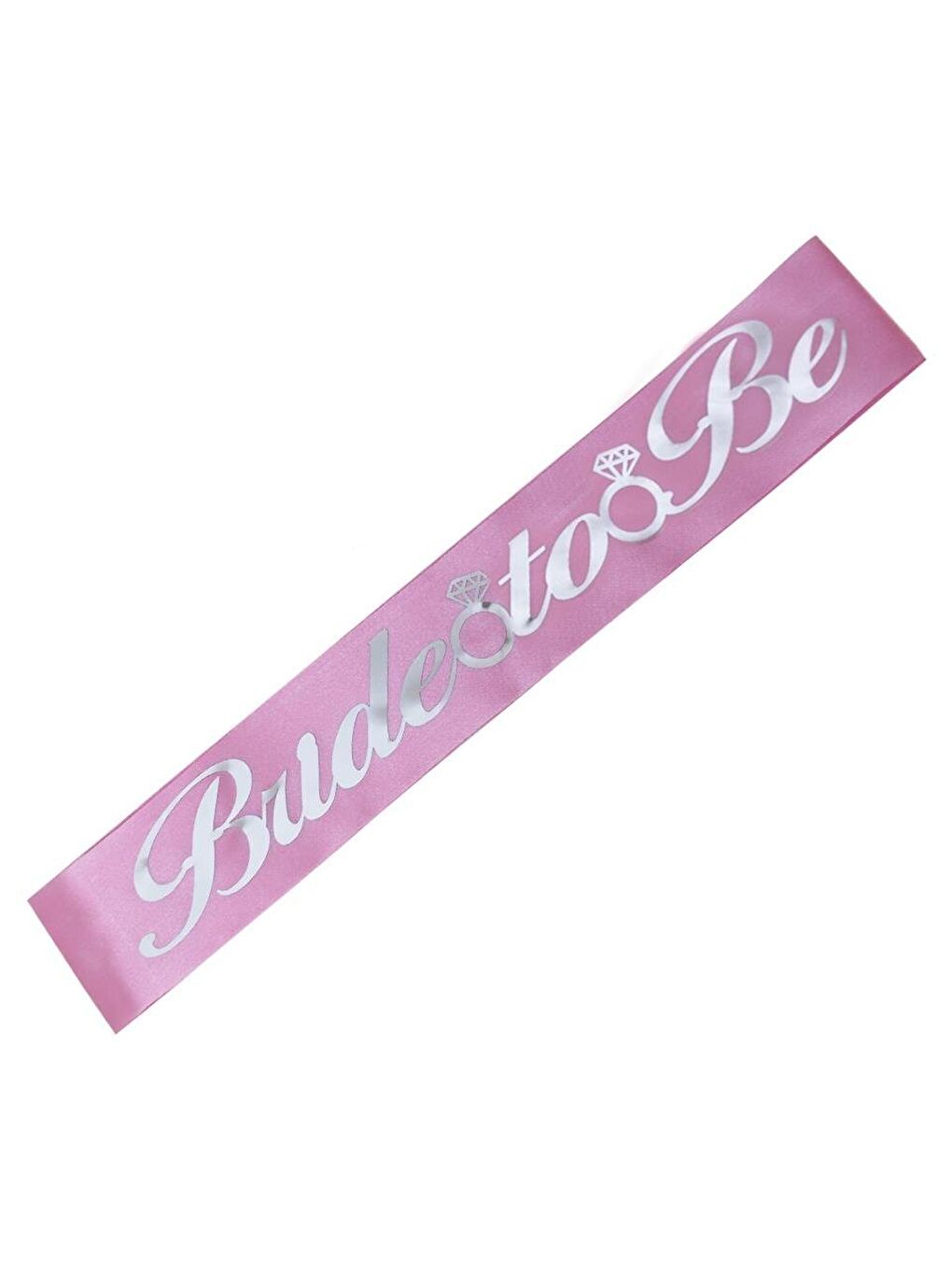 Gri Bride To Be Kuşak Bekarlığa Veda Parti Aksesuarı Pembe Üzeri Gümüş-1