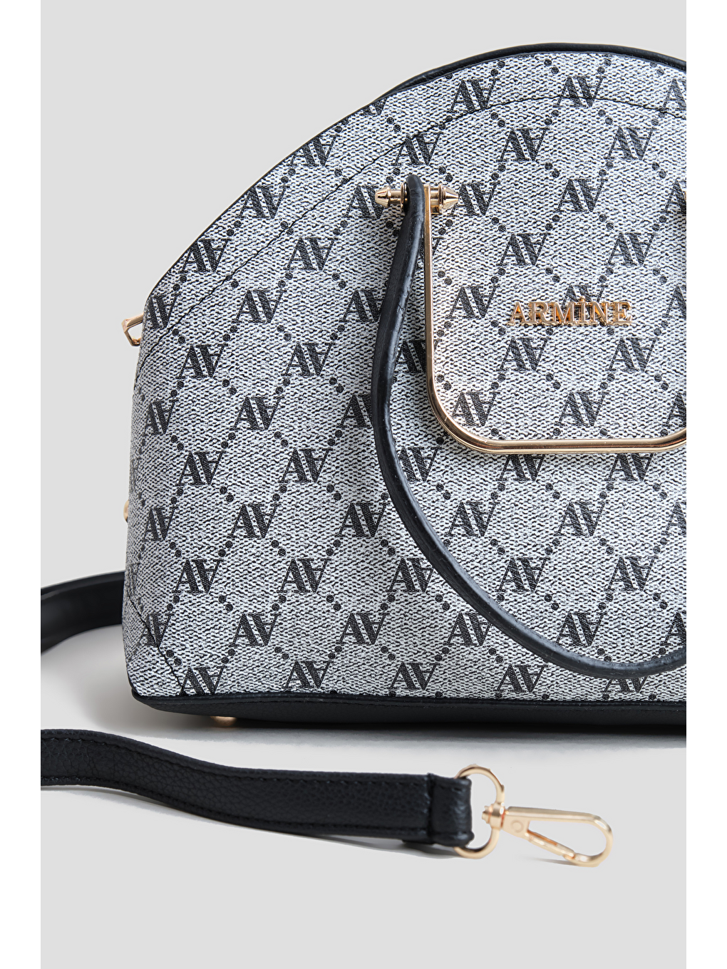 Noktalı Çanta Gri-1