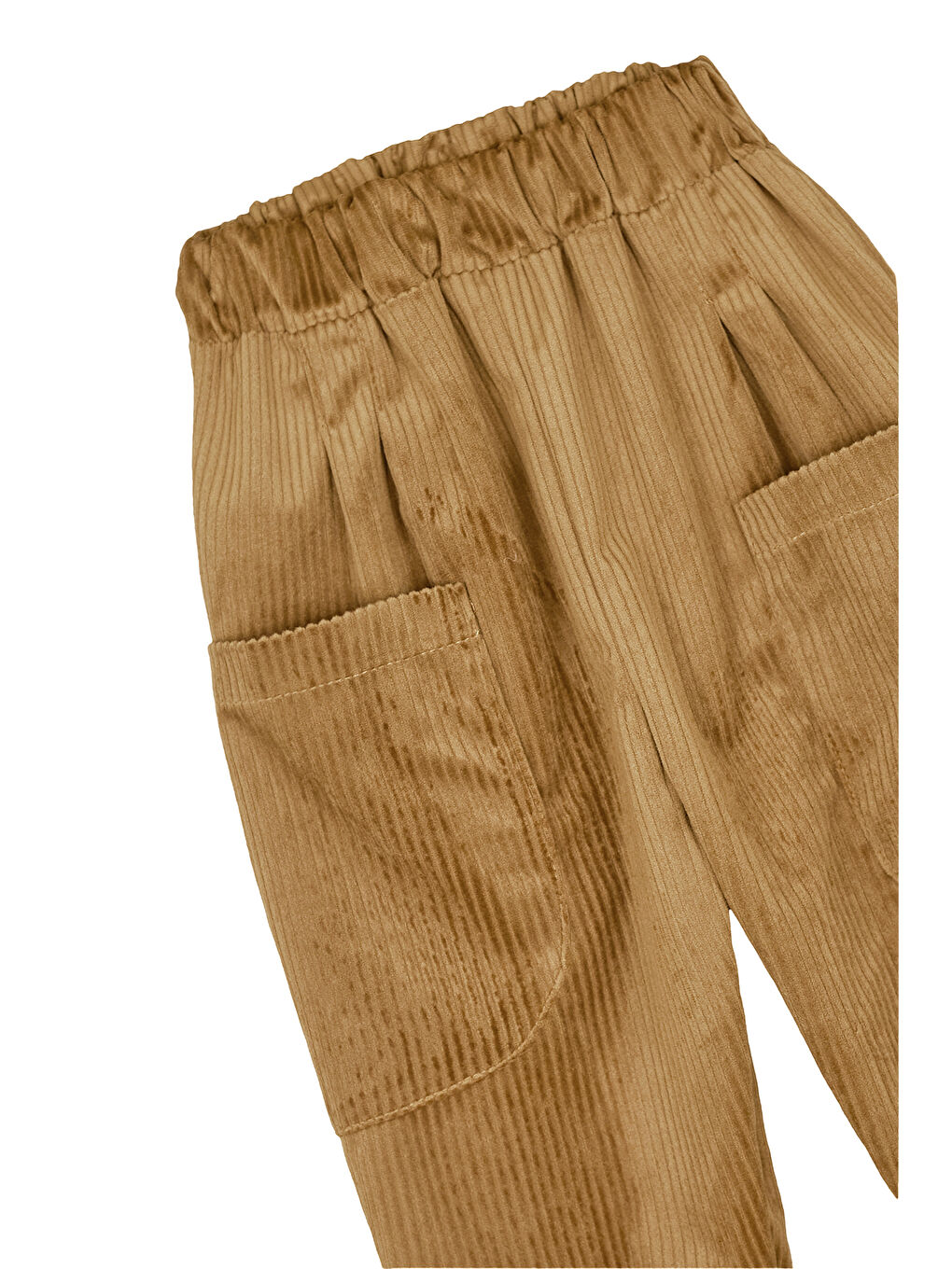 2'li Paket Yumuşak Kadife Boyfriend Pantolon ( Haki&Camel )-4