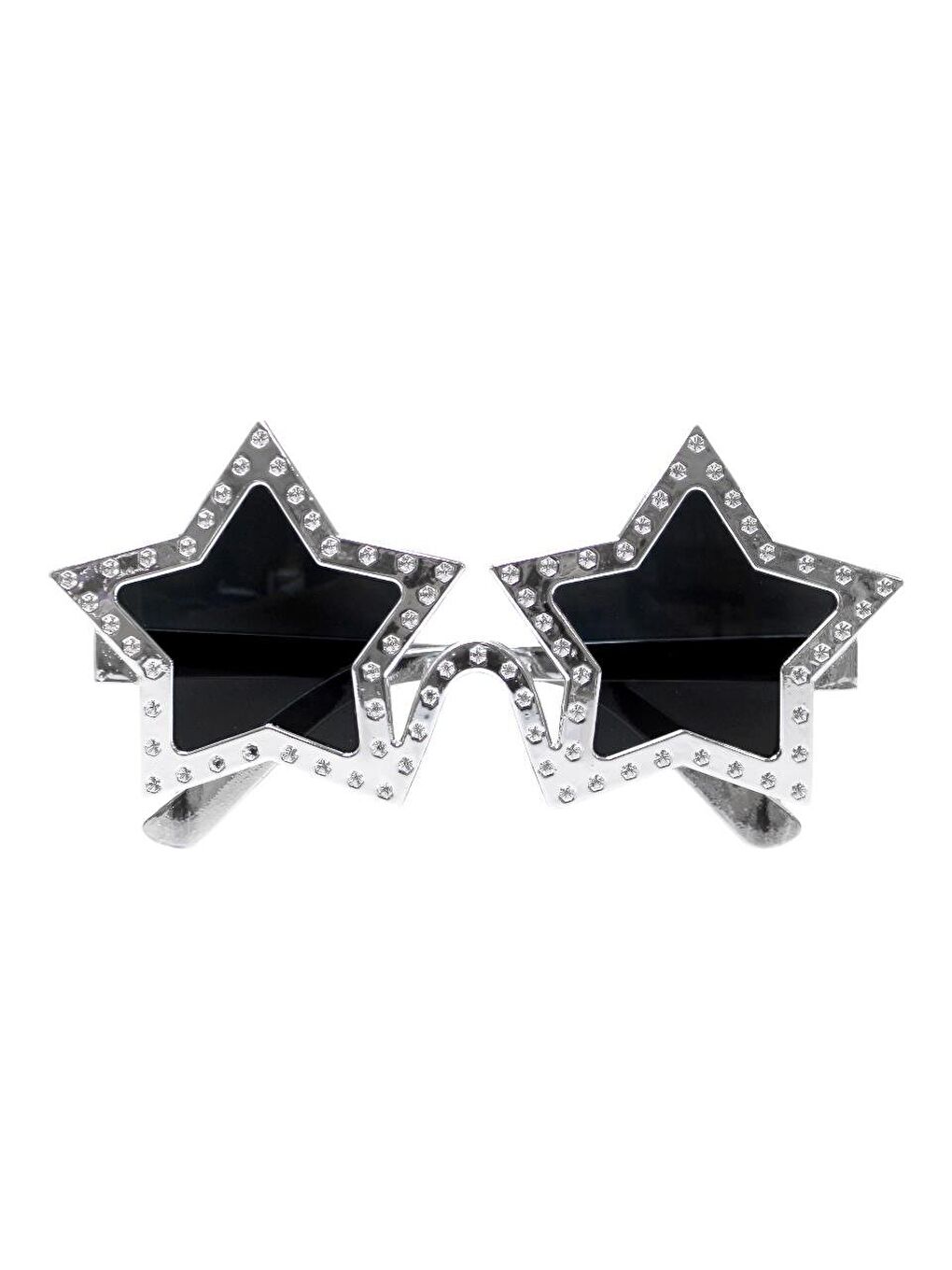 Gri Yıldız Gözlük Bekarlığa Veda Partisi Yılbaşı Parti Gözlüğü Gümüş-2