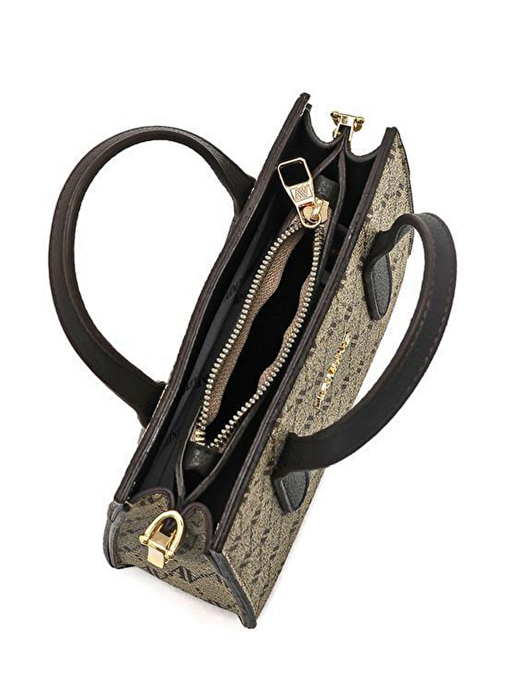 Bej Noktalı Çanta Vizon-5