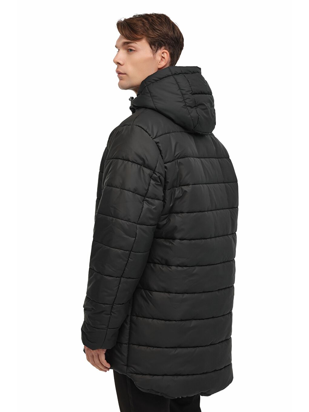 M-CHARMINO L COAT 5PR-TP Siyah Erkek Şişme Mont-1