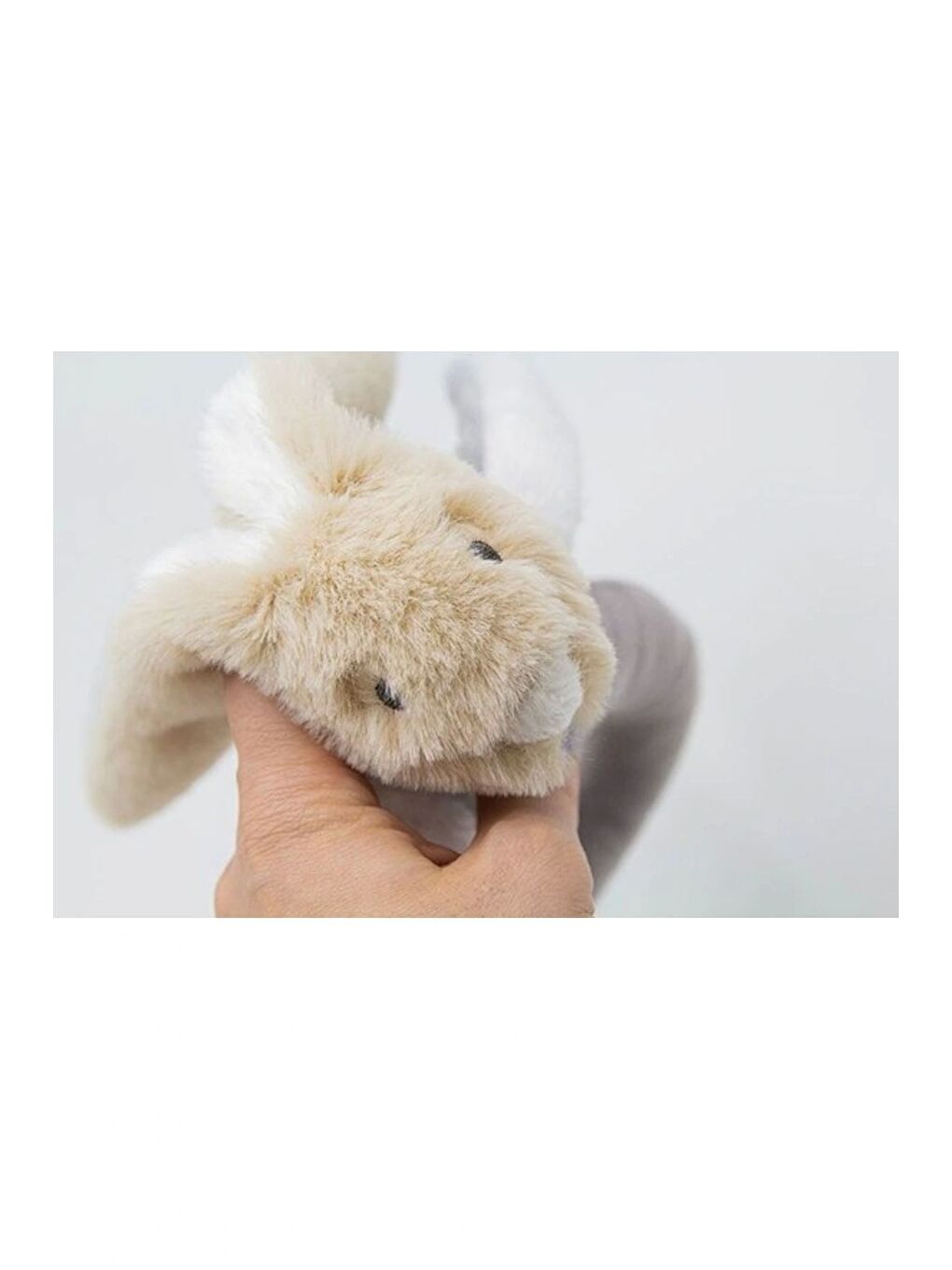 Tutmalı Çıngıraklı Mini Pelüş Tavşan Taş 842-2