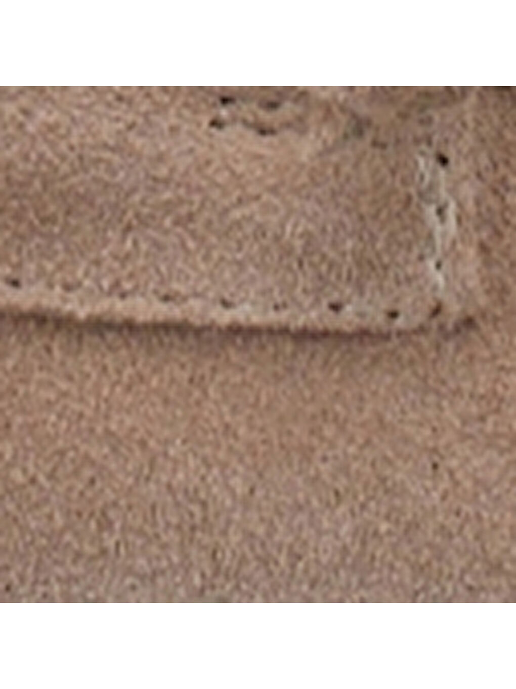 Bej Vicki Hakiki Deri Süet Bağcıklı Boncuklu Konfor Kadın Loafer Tekne Ayakkabısı-6