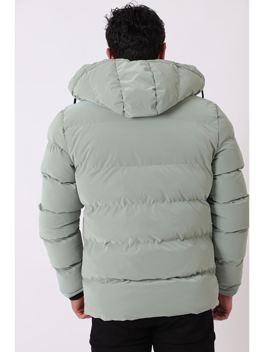 Turkuaz Cep Fermuarlı Armalı Nova Kışlık Şişme Mont PLDP 2959-NM_50451-3