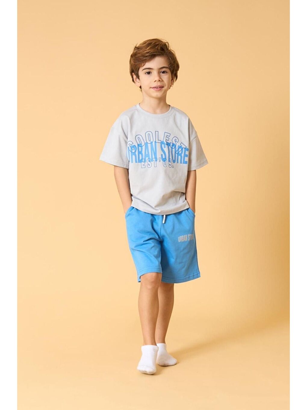 Mavi Erkek Çocuk Urban Store Baskılı Takım