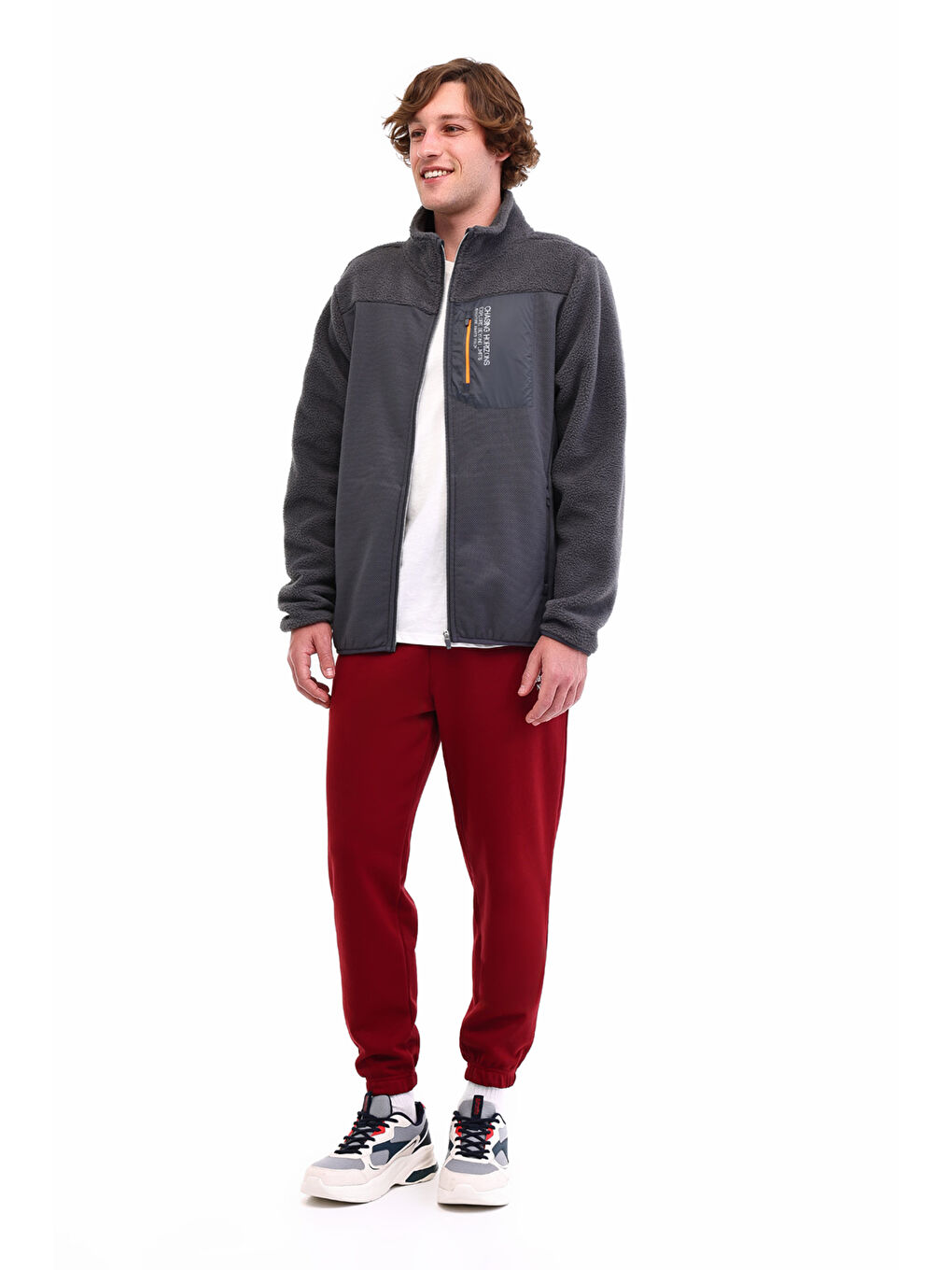 Gri ML BRITS 7GTHT056 5PR Antrasit Erkek Polar-2