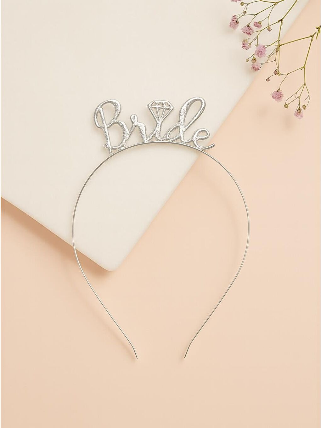 Gri Bride Taç Bekarlığa Veda Parti Tacı Metal Gümüş-1
