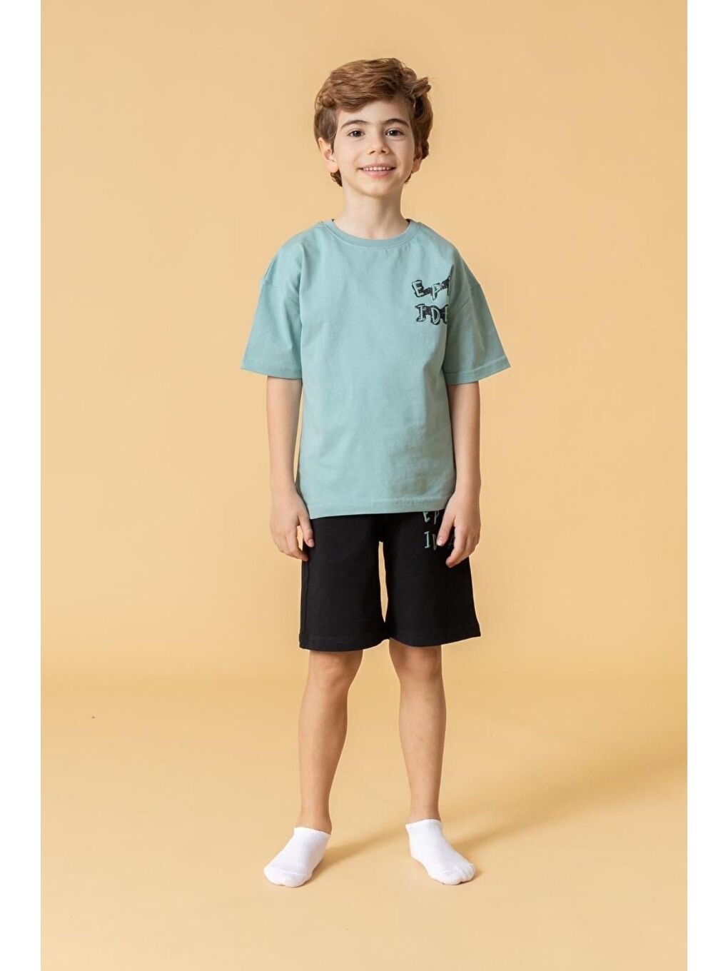 Yeşil Erkek Çocuk Epic İdea Baskılı Takım