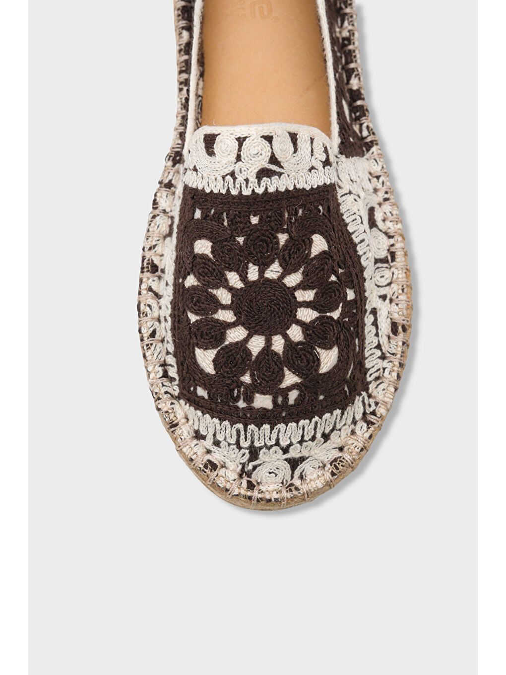 Kahverengi Vera Örgü Kadın Espadril-2