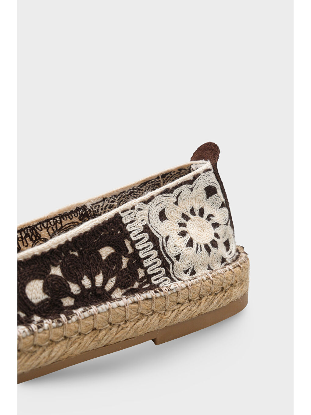 Kahverengi Vera Örgü Kadın Espadril-3