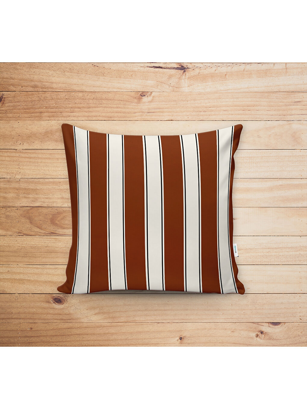 Karışık Çift Taraf Baskılı Kadife Doku Sonbahar Ve Kabak Desenli Kırlent Kılıfı-1