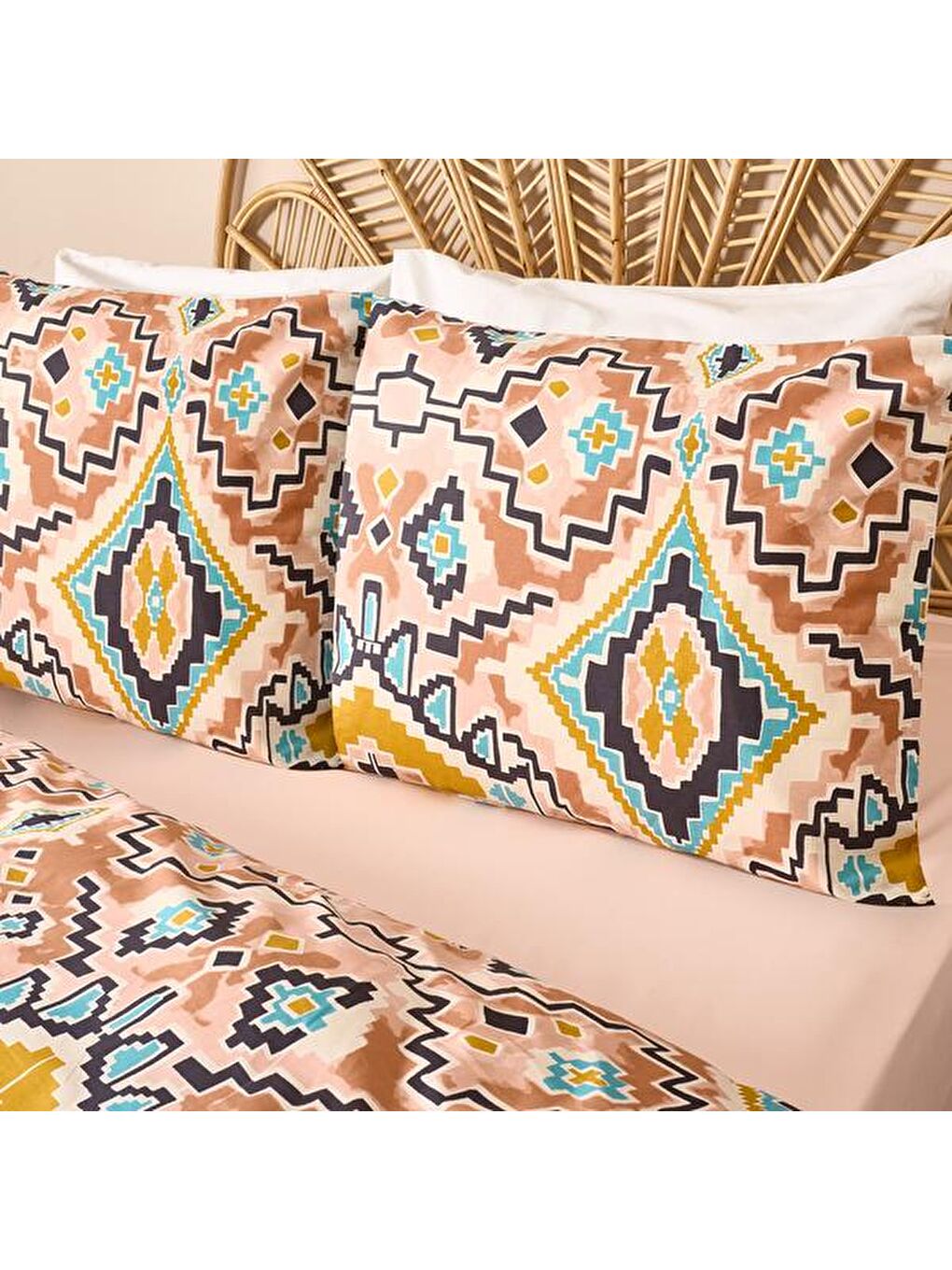 Karışık Soft Acus Çift Kişilik Nevresim Takımı - Renkli-2