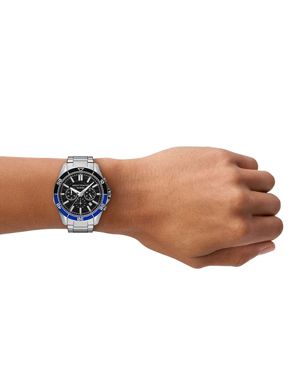 Gri AX7166SET Erkek Kol Saati ve Kolye Seti-3